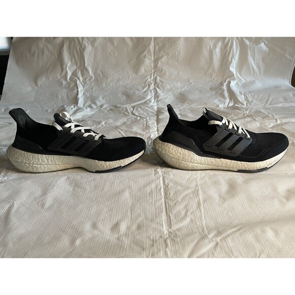 Men\'s Adidas UltraBoost 21 Core Black Size 10 FY0378 Core Black/Grey Four main image 9